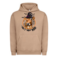 Pigment Burro Halloween Cow Moo I Mean Boo Urban Hoodie - texasbilliewilder
