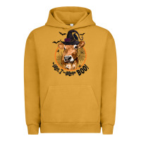 Pigment Peanut Butter Halloween Cow Moo I Mean Boo Urban Hoodie - texasbilliewilder