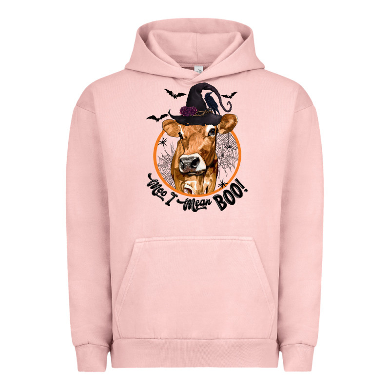 Halloween Cow Moo I Mean Boo Urban Hoodie by texasbilliewilder | Teevron