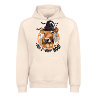 Sandshell Halloween Cow Moo I Mean Boo Urban Hoodie - texasbilliewilder