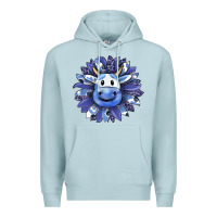 Blue Mist blueberry milkshake cow sunflower Premium Hoodie - RanaPortraitStore