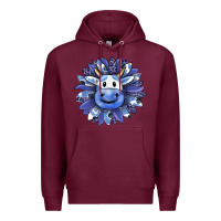 Burgundy blueberry milkshake cow sunflower Premium Hoodie - RanaPortraitStore