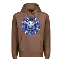 Chestnut blueberry milkshake cow sunflower Premium Hoodie - RanaPortraitStore