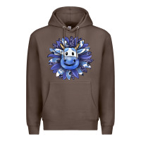 Coffee blueberry milkshake cow sunflower Premium Hoodie - RanaPortraitStore