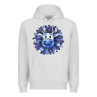 Dove Grey blueberry milkshake cow sunflower Premium Hoodie - RanaPortraitStore