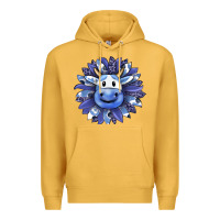 Mustard blueberry milkshake cow sunflower Premium Hoodie - RanaPortraitStore