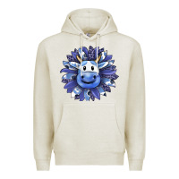 Oatmeal Heather blueberry milkshake cow sunflower Premium Hoodie - RanaPortraitStore