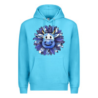 Ocean Blue blueberry milkshake cow sunflower Premium Hoodie - RanaPortraitStore