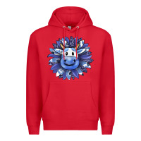 Red blueberry milkshake cow sunflower Premium Hoodie - RanaPortraitStore