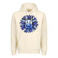 Sandshell blueberry milkshake cow sunflower Premium Hoodie - RanaPortraitStore