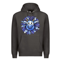 Smoke blueberry milkshake cow sunflower Premium Hoodie - RanaPortraitStore