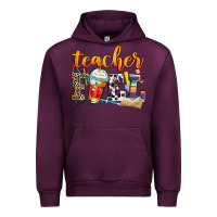 Mauve Wine teacher fuel Urban Hoodie - Zillion Design Studio