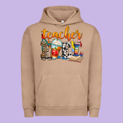 Teacher Fuel Urban Hoodie Designed By Zillion Design Studio