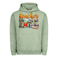 Pigment Oil Green teacher fuel Urban Hoodie - Zillion Design Studio