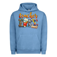 Pigment Pebble Blue teacher fuel Urban Hoodie - Zillion Design Studio
