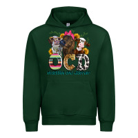 Forest Green ocd obsessive cow disorder Urban Hoodie - Zillion Design Studio
