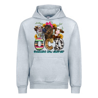 Heather Grey ocd obsessive cow disorder Urban Hoodie - Zillion Design Studio
