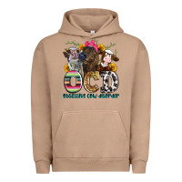 Pigment Burro ocd obsessive cow disorder Urban Hoodie - Zillion Design Studio