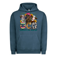 Pigment Midnight Navy ocd obsessive cow disorder Urban Hoodie - Zillion Design Studio