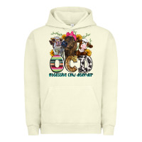 Pigment Pistachio ocd obsessive cow disorder Urban Hoodie - Zillion Design Studio
