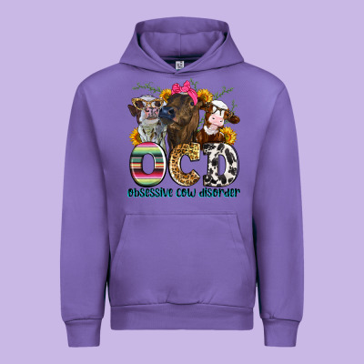 Ocd Obsessive Cow Disorder Urban Hoodie Designed By Zillion Design Studio