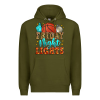 Army Green friday night lights basketball Premium Hoodie - Zillion Design Studio