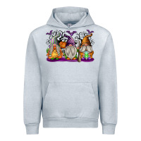 Heather Grey Halloween Gnomes Urban Hoodie - texasbilliewilder
