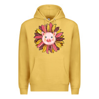 Antique Gold pig sunflower Premium Hoodie - RanaPortraitStore