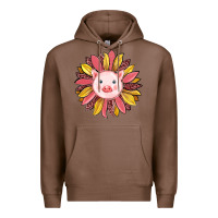 Chestnut pig sunflower Premium Hoodie - RanaPortraitStore