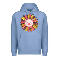 Colony Blue pig sunflower Premium Hoodie - RanaPortraitStore