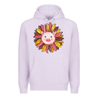 Lilac pig sunflower Premium Hoodie - RanaPortraitStore