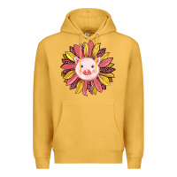 Mustard pig sunflower Premium Hoodie - RanaPortraitStore