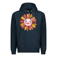 Navy pig sunflower Premium Hoodie - RanaPortraitStore