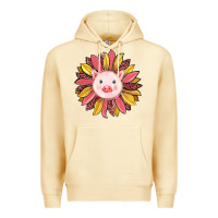 Pina Colada pig sunflower Premium Hoodie - RanaPortraitStore