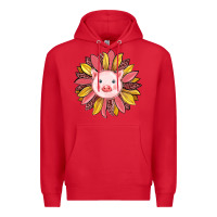 Red pig sunflower Premium Hoodie - RanaPortraitStore