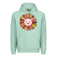 Seafoam pig sunflower Premium Hoodie - RanaPortraitStore