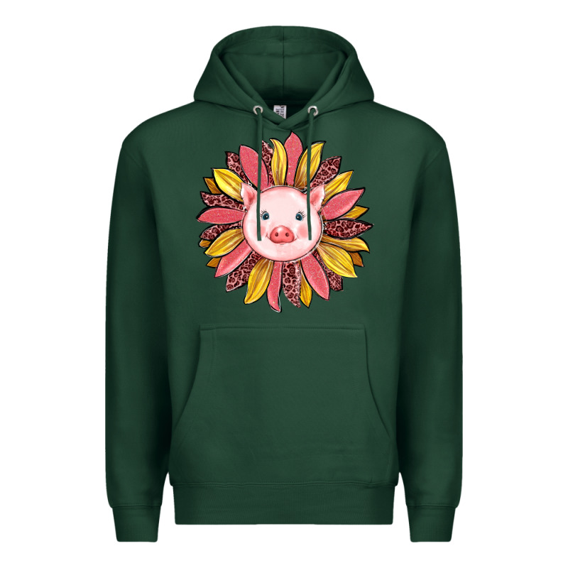 Pig Sunflower Premium Hoodie by RanaPortraitStore | Teevron