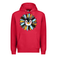 Cardinal penguin sunflower Premium Hoodie - RanaPortraitStore