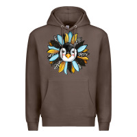 Coffee penguin sunflower Premium Hoodie - RanaPortraitStore