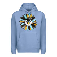 Colony Blue penguin sunflower Premium Hoodie - RanaPortraitStore