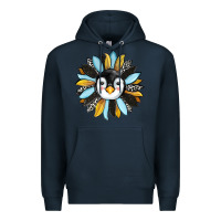 Navy penguin sunflower Premium Hoodie - RanaPortraitStore