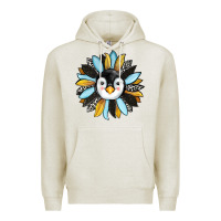 Oatmeal Heather penguin sunflower Premium Hoodie - RanaPortraitStore