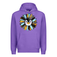 Purple penguin sunflower Premium Hoodie - RanaPortraitStore