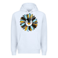 White penguin sunflower Premium Hoodie - RanaPortraitStore