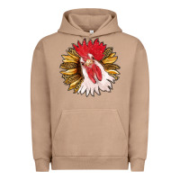 Pigment Burro sunflower with rooster Urban Hoodie - RanaPortraitStore