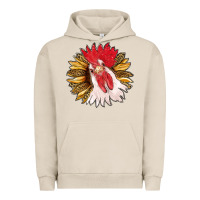 Pigment French Oak sunflower with rooster Urban Hoodie - RanaPortraitStore