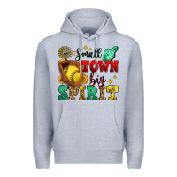 Heather Grey small town big spirit softball Premium Hoodie - Zillion Design Studio