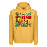 Mustard small town big spirit softball Premium Hoodie - Zillion Design Studio