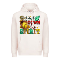 Pale Pink small town big spirit softball Premium Hoodie - Zillion Design Studio