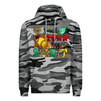 Slate Camo small town big spirit softball Premium Hoodie - Zillion Design Studio